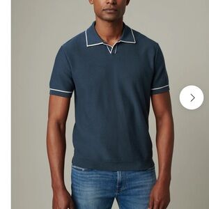 Joes JIMMY BANLON POLO Shirt Midnight Navy Top Slim Fit Cotton Short Sleeve Sz L